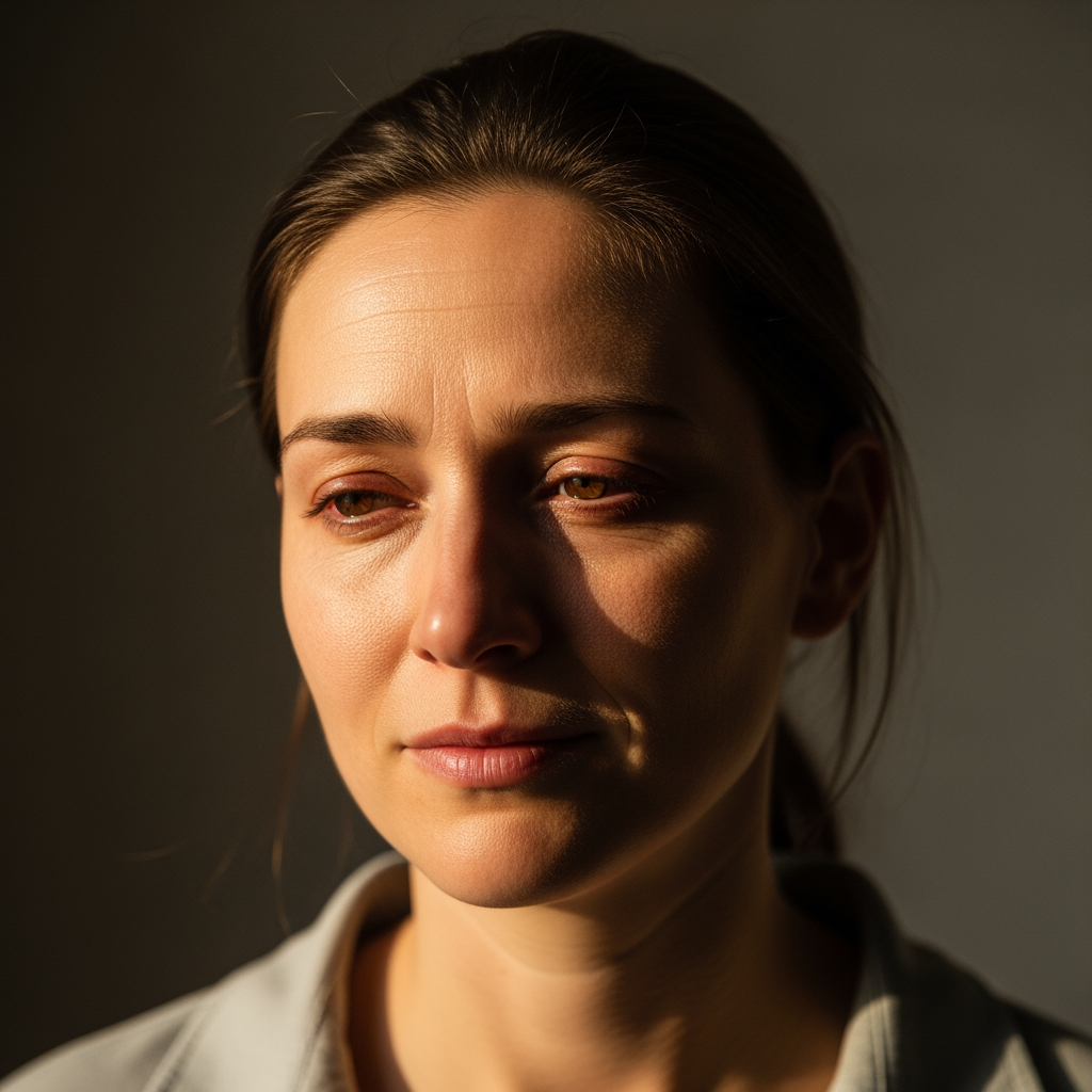 Woman feeling seen and respected in a safe space